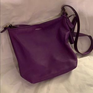 Purple coach bag